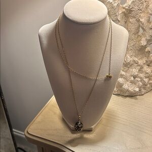 J. Crew Gold Double Layer Necklace